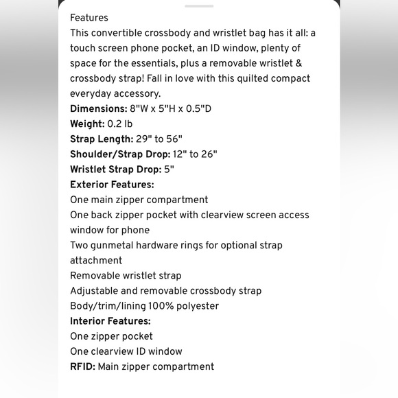 NWT Lug Peekaboo Convertible Crossbody Bag in Midnight Black - Picture 12 of 12